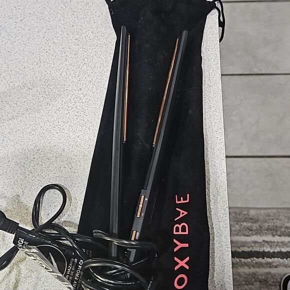 Foxybae digital straightener rose gold flat iron pre owned w dust bag - Picture 2 of 5